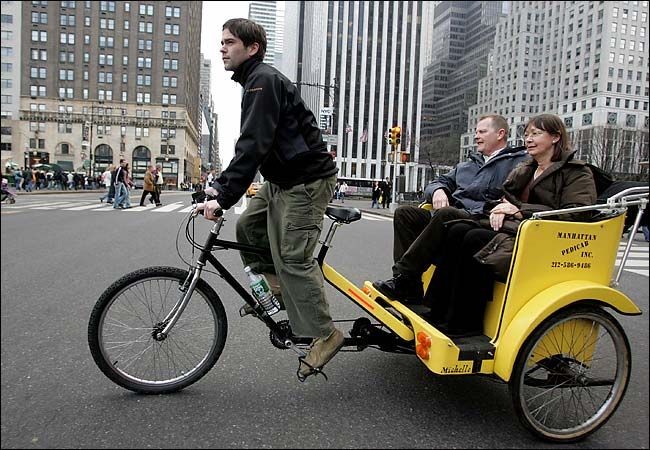 A bike taxi in NYC