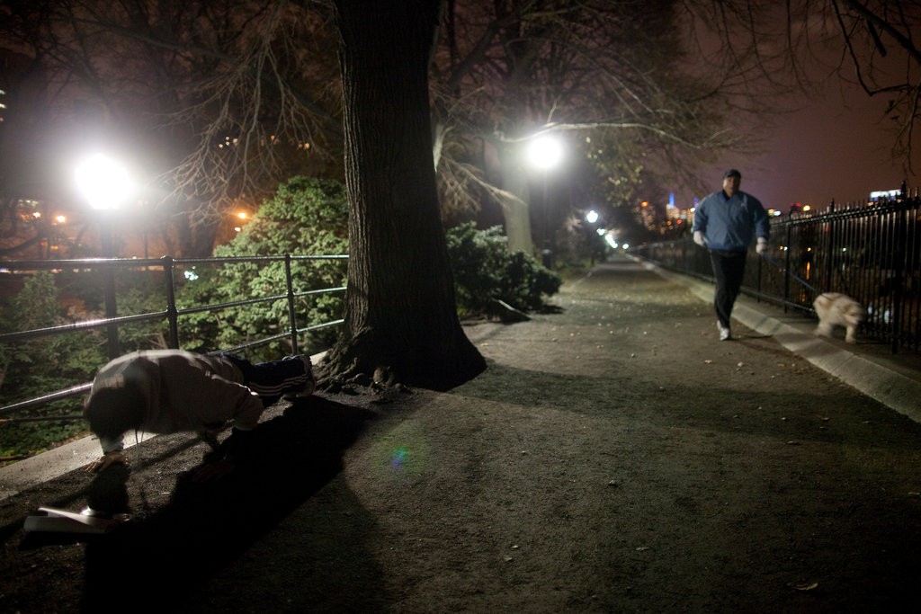 Central Park at night, NYC