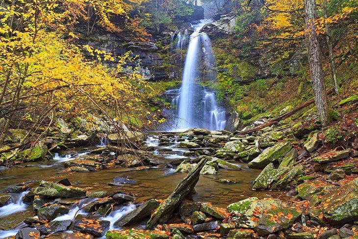 Plattekill Falls in the Catskills