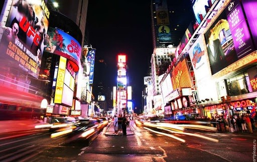 Time Square at night