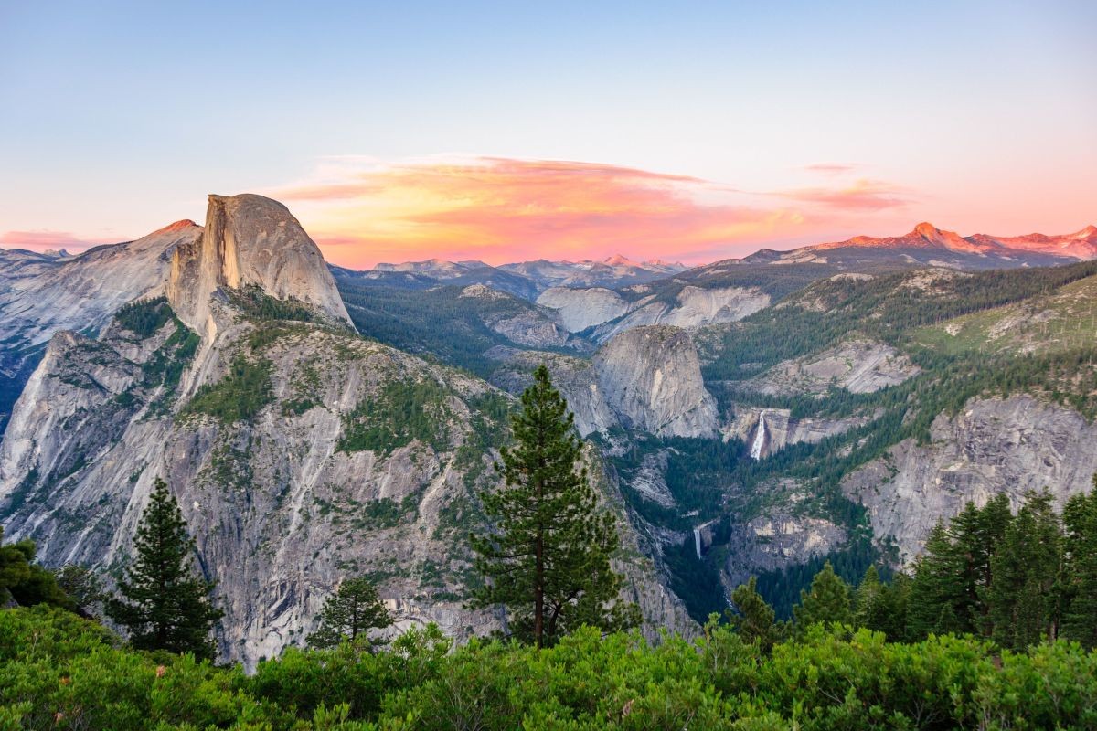 A National Park with numerios waterfalls, lakes, valleys.  It provides an excellent overview of all kinds of granite relief.