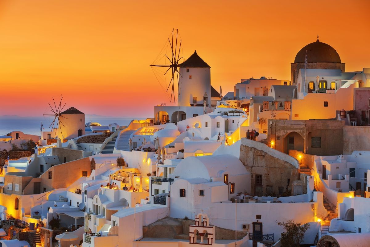 A group of greek islands complex with a unique landscape and romantic views. 