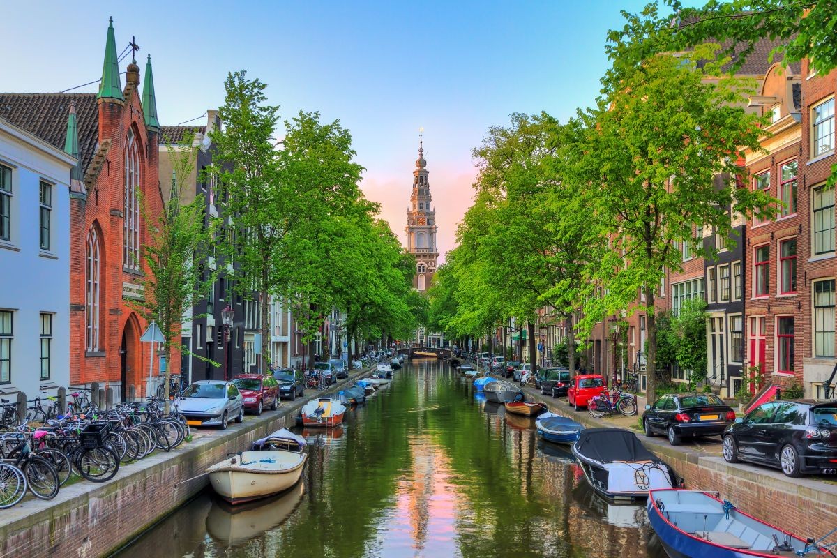 Cozy streets and canals of Amsterdam