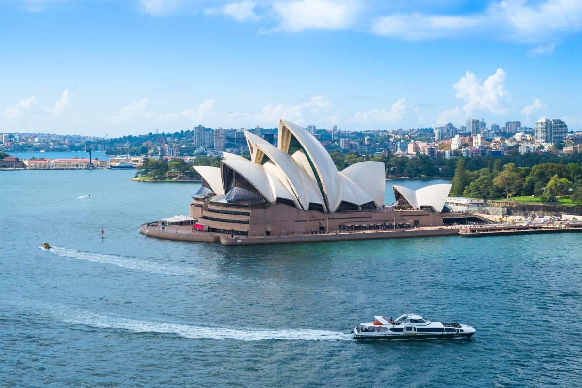 Sydney Opera House - the most popular place in the biggest city of Australia.